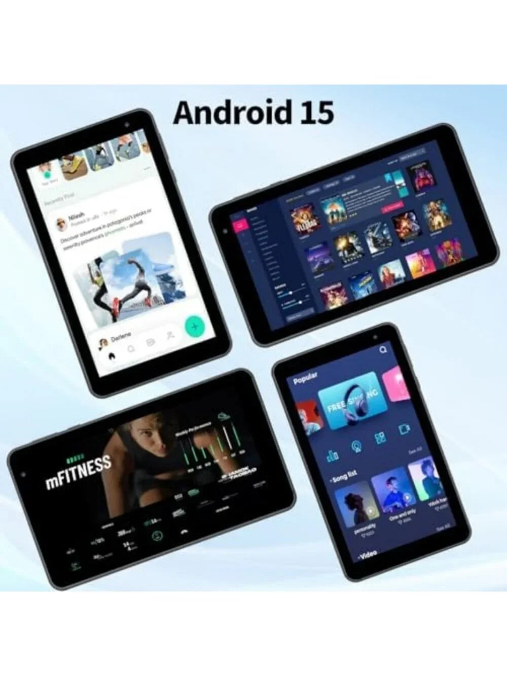 7-Inch Android Tablet, 8GB RAM, 32GB Storage, Expandable, 5G WiFi, Dual Camera